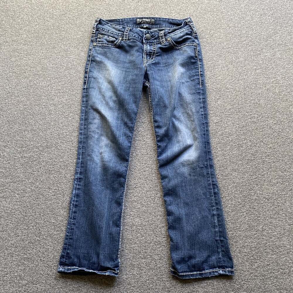 Silver Jeans Women’s Size 27 Suki Capri Stretch Denim Summer Jeans
